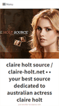 Mobile Screenshot of claire-holt.net